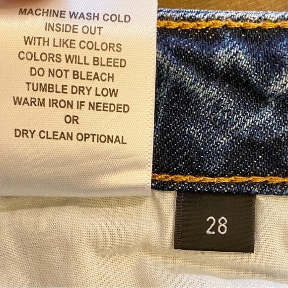 Bridge By Gly 28 (7) Mom Jeans High Rise Womens Distressed 100% Cotton Frayed - Picture 12 of 15